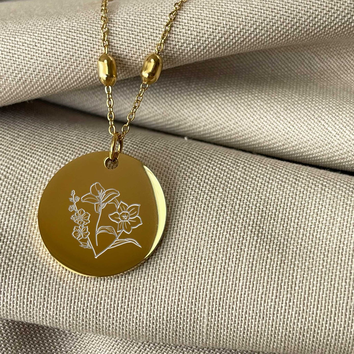 Collar Aura Acero Inoxidable | Flores