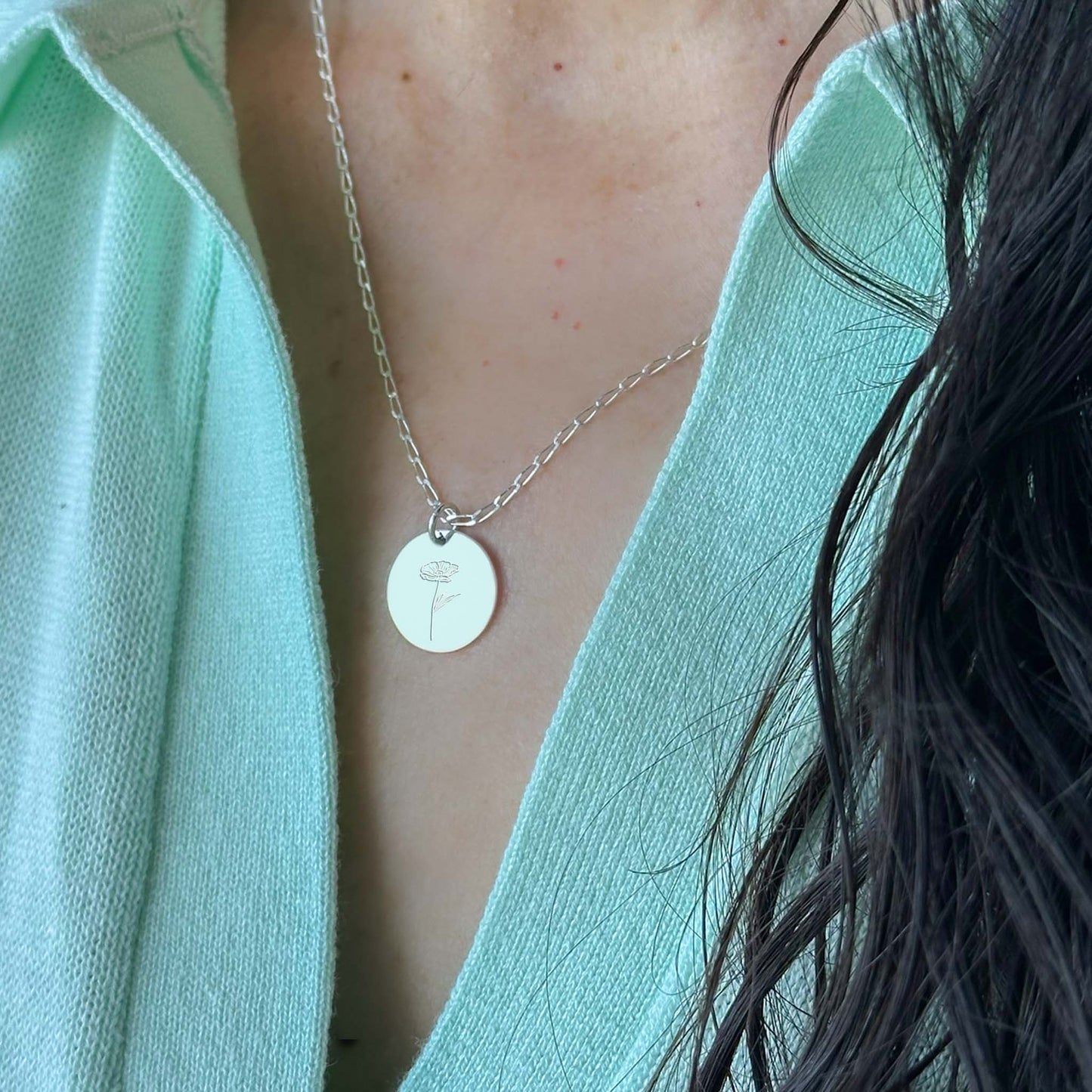 Collar Iris Plata .925 | Flores