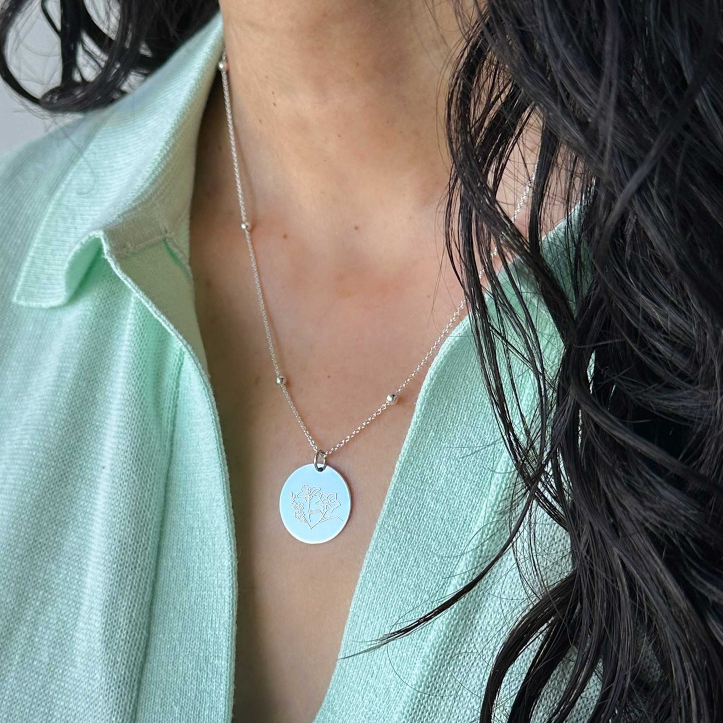 Collar Aria Plata .925 | Flores