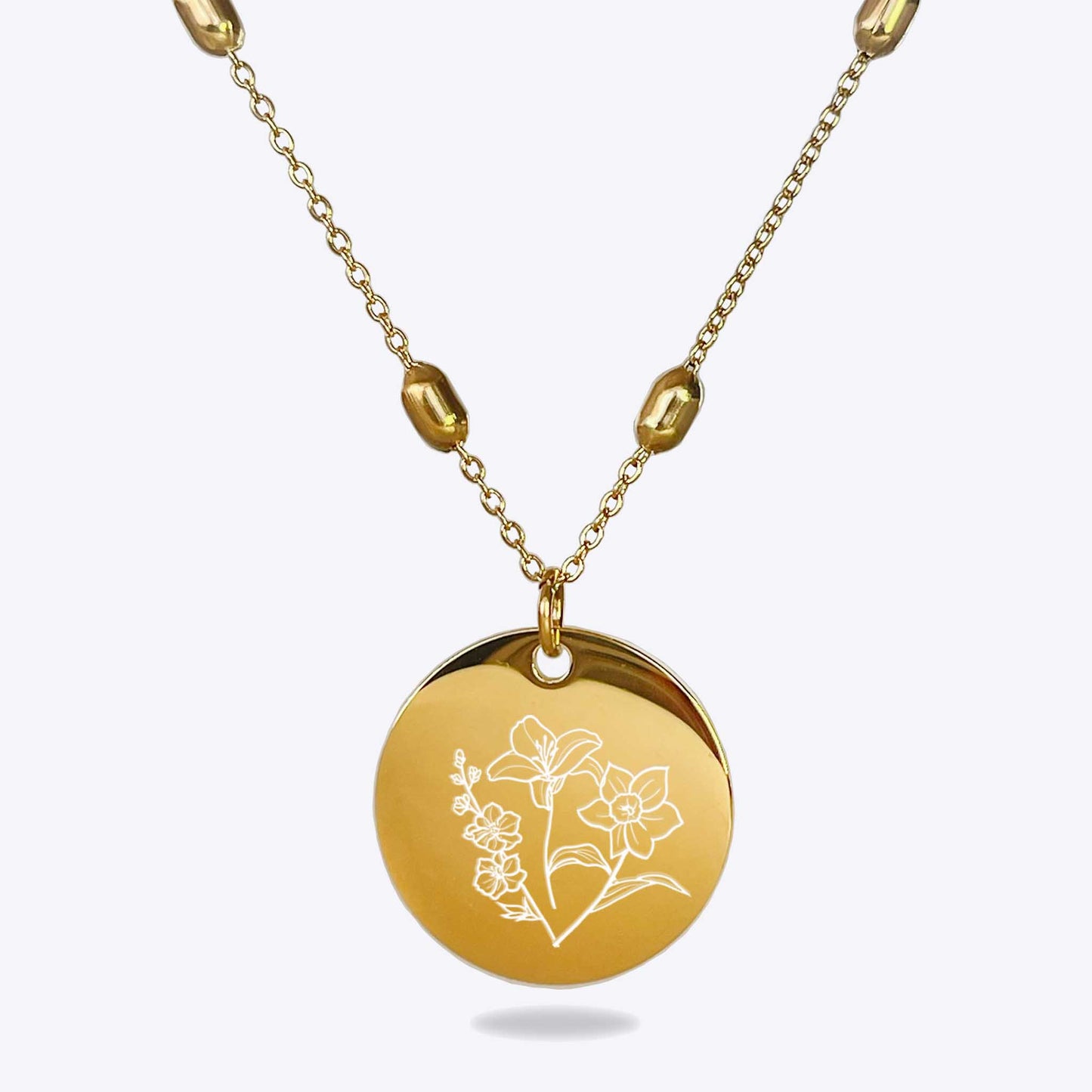 Collar Aura Acero Inoxidable | Flores
