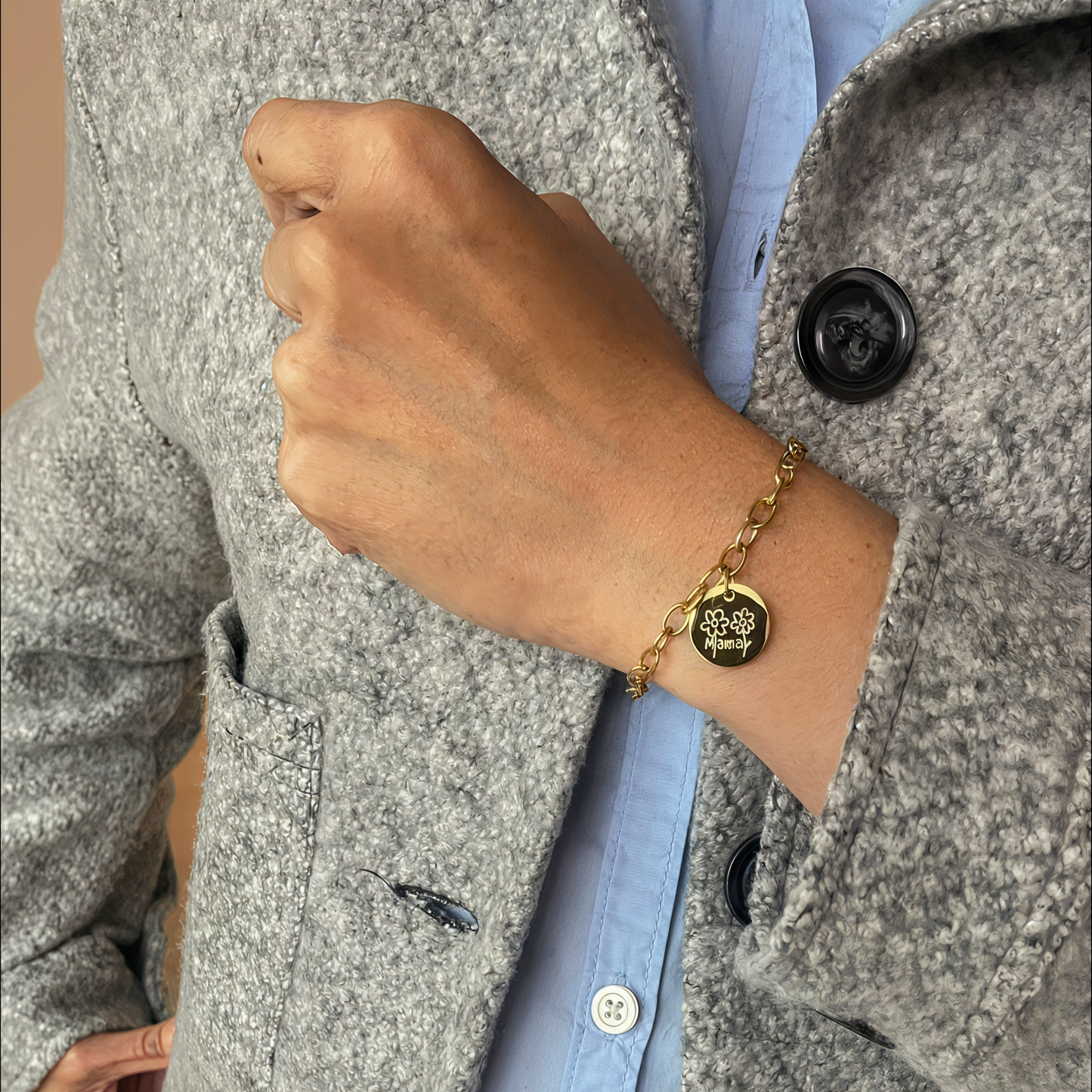 Pulsera con Dibujo Hecho a Mano