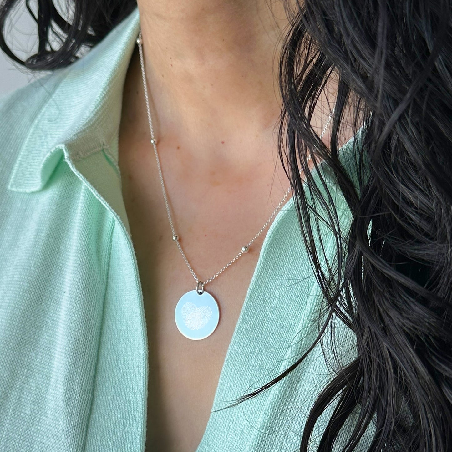 Collar Aria Plata .925 | Fingerprint