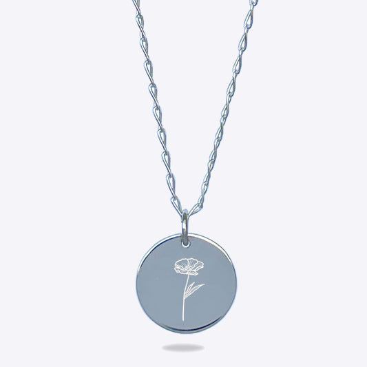Collar Iris Plata .925 | Flores