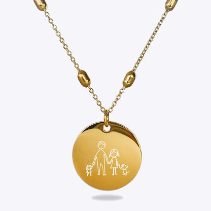 Collar Aura Acero Inoxidable | Trazos