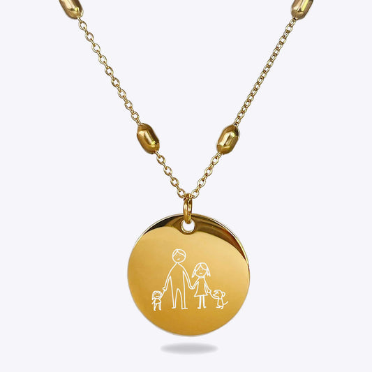 Collar Aura Acero Inoxidable | Trazos