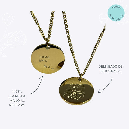 Collar con Foto + Nota a Mano