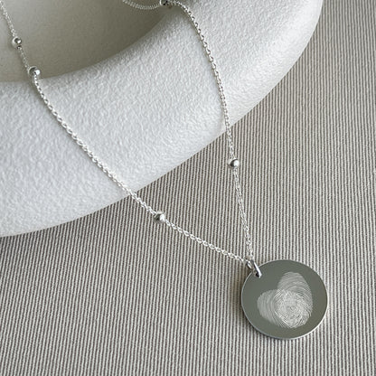 Collar Aria Plata .925 | Fingerprint
